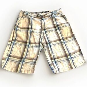 Urban Heritage Selvage Weight 100%‎ Cotton Shorts Men’s Size 32 White Plaid